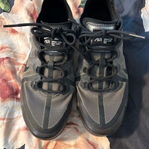 Nike Black Athletic Shoes with Mesh Design